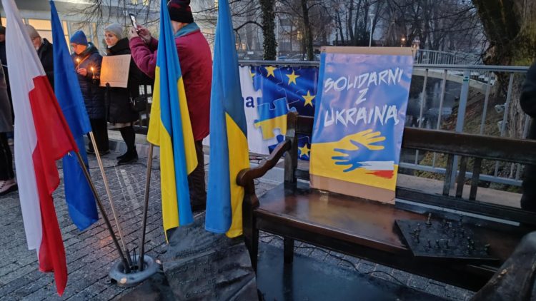  Pikieta „Solidarni z Ukrainą” w Kielcach