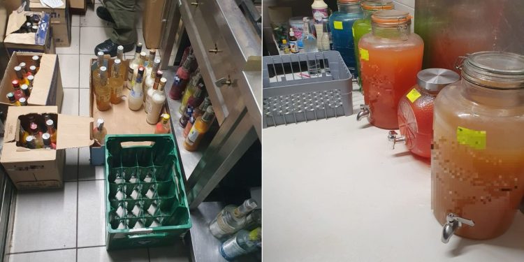Nielegalny alkohol w jednym z lokali gastronomicznych w centrum Kielc