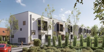 Zabezpieczone: Wzgórze KSM. Nowoczesne domy z ogrodzeniem i garażem