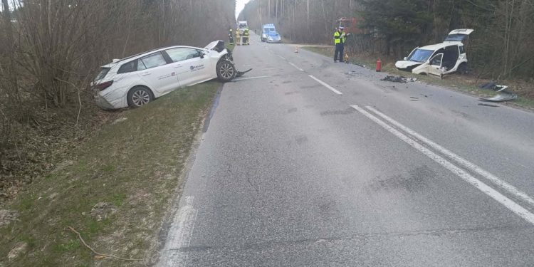 Wypadek w okolicy Borkowa. Na miejscu Lotnicze Pogotowie Ratunkowe