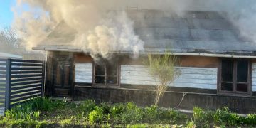 Pożar domu przy ulicy Domaszowskiej