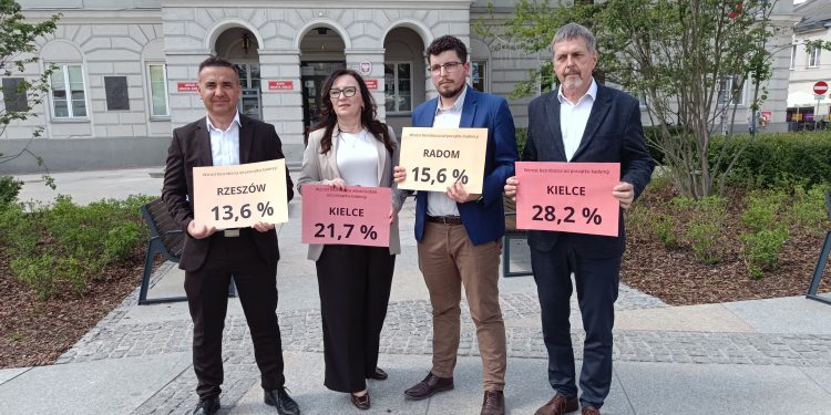 PiS mówi o bezrobociu w Kielcach. Nazywa też klub KO „gangiem Olsena”