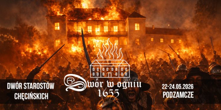 Kilkuset rekonstruktorów i szturm na dwór podczas widowiska o potopie