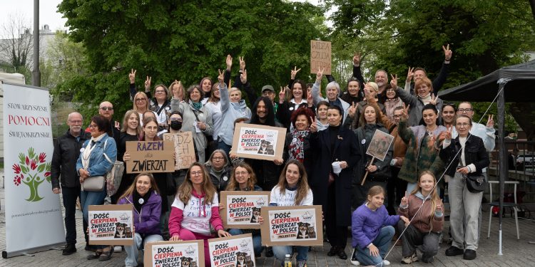 „Stop cierpieniu zwierząt w Polsce”. Protest na ulicy Sienkiewicza