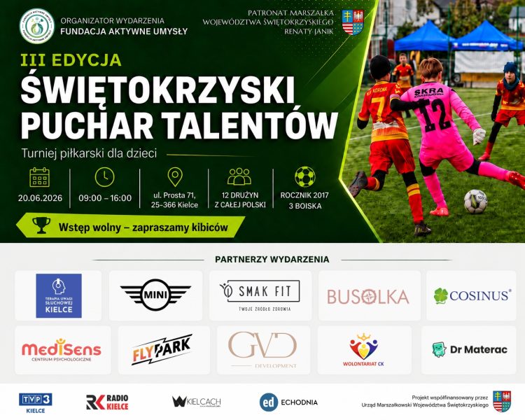 Piłkarskie emocje najmłodszych w Kielcach. Przed nami III Świętokrzyski Puchar Talentów