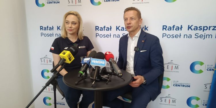 Poseł Kasprzyk i wiceminister Sportu i Turystyki u prezydent Wojdy. Było też spotkanie z dziennikarzami