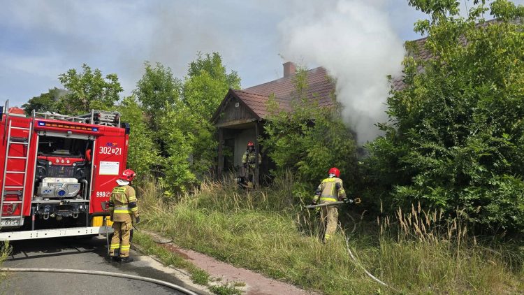 Pożar przy ul. 1 Maja