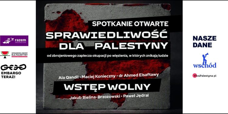 „Sprawiedliwość dla Palestyny”. Już niedługo spotkanie otwarte w Pałacyku Zielińskiego