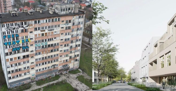 Blok przy ul. Młodej 4 przejdzie do historii. Rozstrzygnięto konkurs architektoniczny